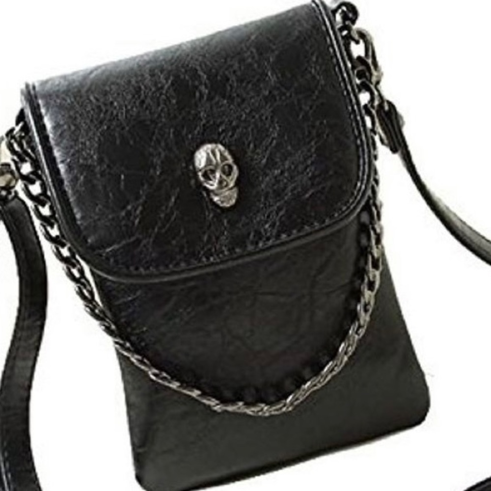 Skull Messenger Crossbody Bag - Picture 4 of 7